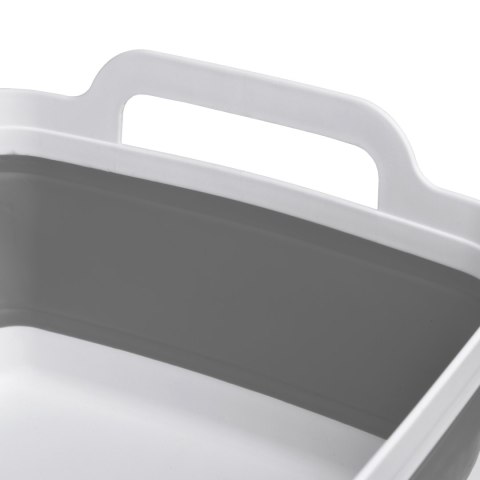 MISKA SKŁADANA Z ODPŁYWEM BIALO-SZARA COMPACT