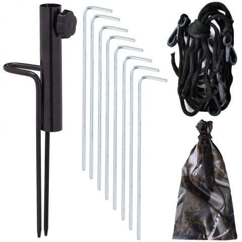 PARASOL WĘDKARSKI NAMIOT Z OSŁONĄ JUKON MASKUJĄCY