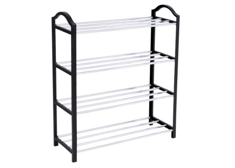 PÓŁKA NA BUTY NOLA CZARNO-SREBRNA