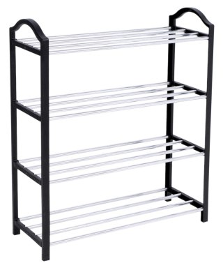 PÓŁKA NA BUTY NOLA CZARNO-SREBRNA