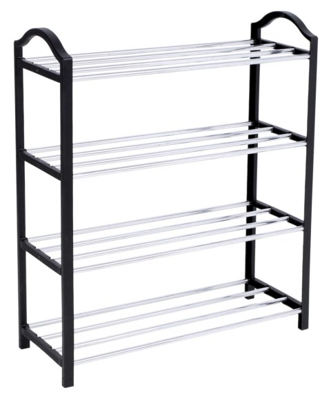 PÓŁKA NA BUTY NOLA CZARNO-SREBRNA