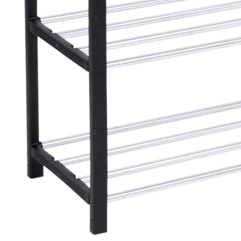 PÓŁKA NA BUTY NOLA CZARNO-SREBRNA