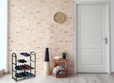 PÓŁKA NA BUTY NOLA CZARNO-SREBRNA