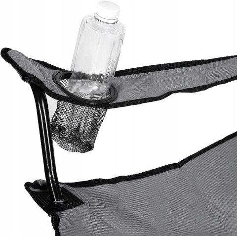 SKŁADANE KRZESŁO TURYSTYCZNE HUGO SZARE