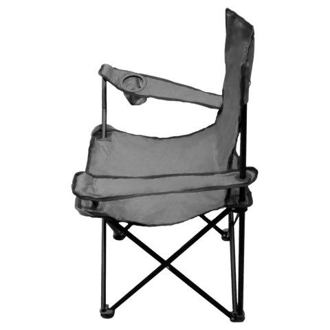 SKŁADANE KRZESŁO TURYSTYCZNE HUGO SZARE