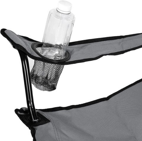 SKŁADANE KRZESŁO TURYSTYCZNE HUGO SZARE