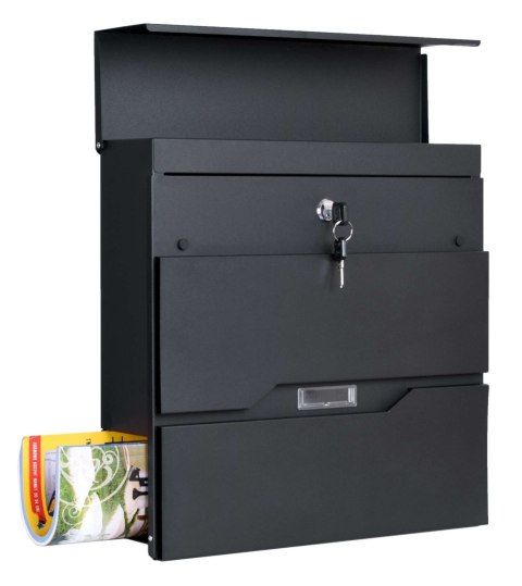 SKRZYNKA POCZTOWA NA LISTY VIDAR CZARNA