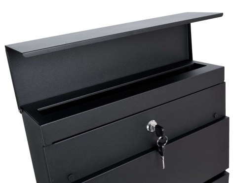 SKRZYNKA POCZTOWA NA LISTY VIDAR CZARNA