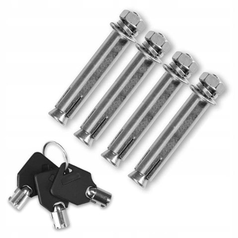 SŁUPEK PARKINGOWY SKŁADANY 60 CM Z KLUCZAMI