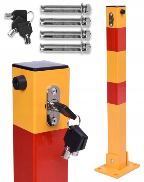 SŁUPEK PARKINGOWY SKŁADANY 60 CM Z KLUCZAMI
