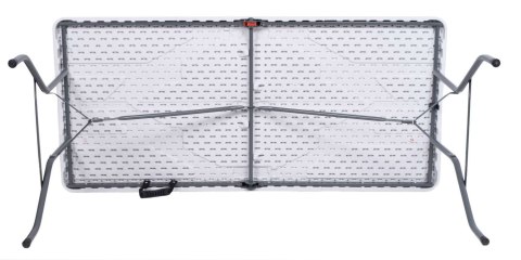 STÓŁ CATERINGOWY RICO SKŁADANY W WALIZKĘ 152 CM BIAŁY