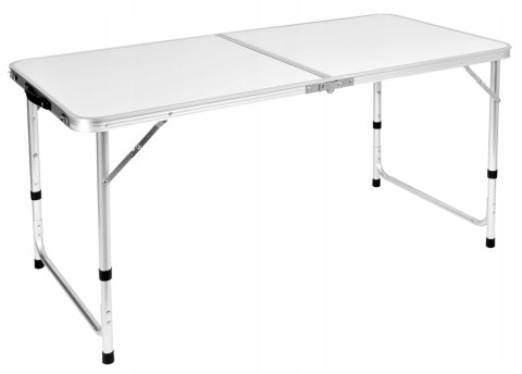 STOLIK TURYSTYCZNY TRIP KEMPINGOWY SKŁADANY 120X60 CM BIAŁY