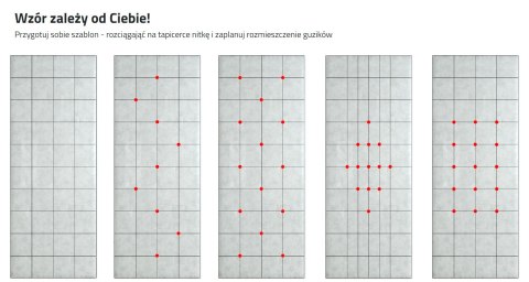 TAPICERKA DRZWIOWA DIY GUZIKI - 95 CM - 14 JASNY POPIEL