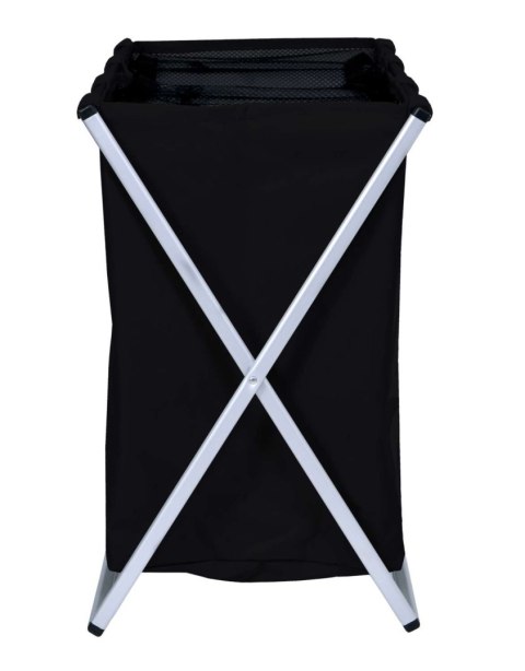 TRZYKOMOROWY KOSZ NA PRANIE TRIKO - 130L - CZARNY