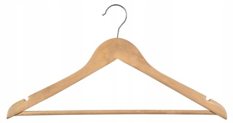 WIESZAK DO SZAFY RONDO KOMPLET 100 SZT JASNY BRĄZ DREWNO