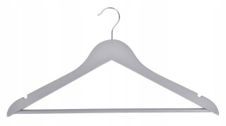 WIESZAK DO SZAFY RONDO KOMPLET 100 SZT SZARY DREWNO