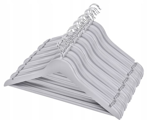 WIESZAK DO SZAFY RONDO KOMPLET 100 SZT SZARY DREWNO