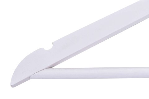 WIESZAK DO SZAFY RONDO KOMPLET 30 SZT BIAŁY DREWNO