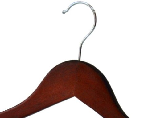 WIESZAK DO SZAFY RONDO KOMPLET 30 SZT BRĄZOWY DREWNO