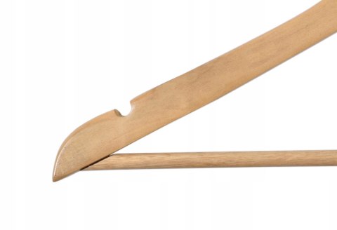 WIESZAK DO SZAFY RONDO KOMPLET 30 SZT JASNY BRĄZ DREWNO