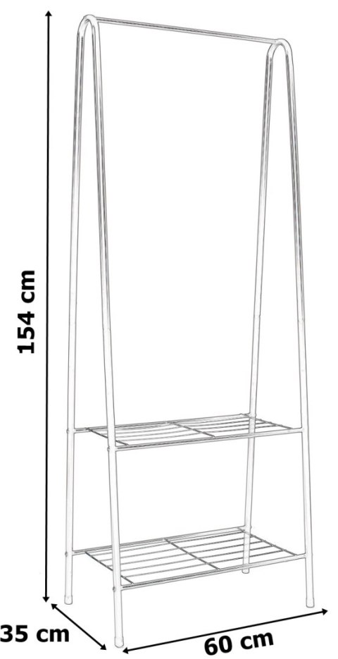 WIESZAK STOJĄCY NA UBRANIA OLIVIER BIAŁY