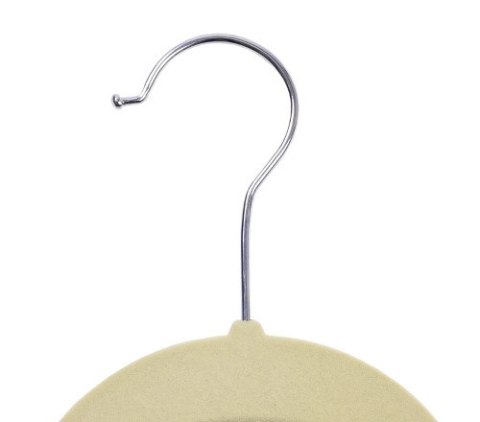 WIESZAK WELUROWY MAXI KOMPLET 100 SZT BEŻOWY