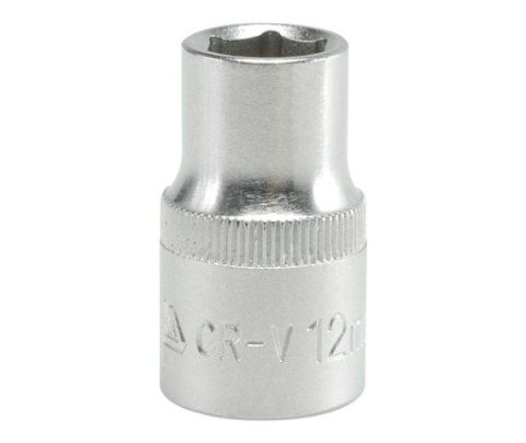 NASADKA KRÓTKA 6-KĄTNA CHROMOWANA 1/2'' 12MM NASADKA KRÓTKA 6-KĄTNA CHROMOWANA 1/2'' 12MM