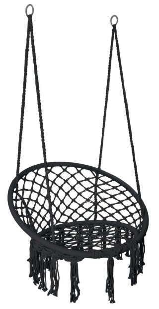 FOTEL WISZĄCY BOCIANIE GNIAZDO TOGO CZARNY