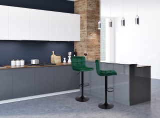 HOKER BAROWY ARAKO BLACK CIEMNOZIELONY VELVET