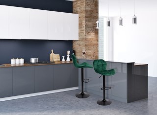 HOKER BAROWY GORDON BLACK CIEMNOZIELONY VELVET