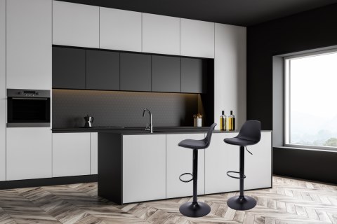 HOKER KRZESŁO BAROWE RICARDO BLACK CZARNY