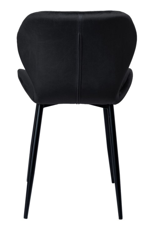 KRZESŁO WELUROWE DALLAS VELVET CZARNE KRZESŁO WELUROWE DALLAS VELVET CZARNE