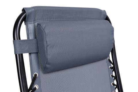 LEŻAK OGRODOWY ORION ZERO GRAVITY SZARY