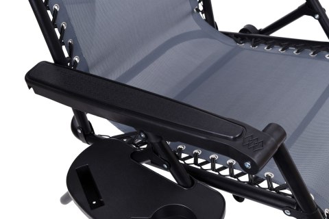 LEŻAK OGRODOWY ORION ZERO GRAVITY SZARY