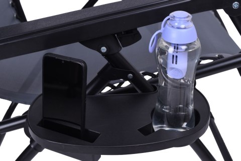 LEŻAK OGRODOWY ORION ZERO GRAVITY SZARY