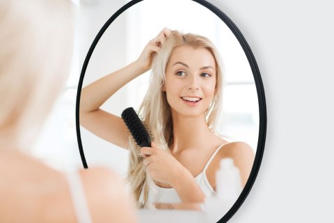 LUSTRO NOWOCZESNE SANDER 50 CM CZARNE