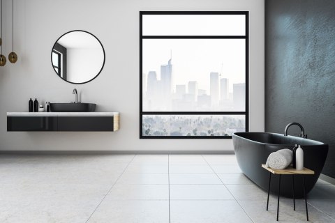 LUSTRO NOWOCZESNE SANDER 60 CM CZARNE