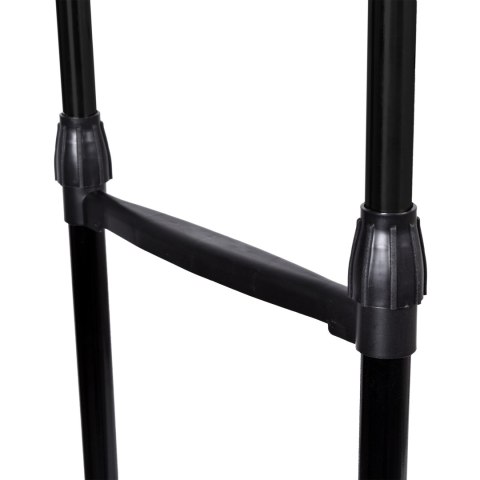 MOBILNY WIESZAK STOJĄCY PODWÓJNY NA KÓŁKACH DARA CZARNY