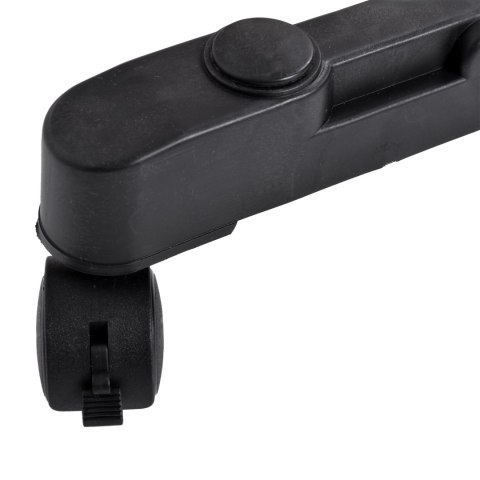 MOBILNY WIESZAK STOJĄCY PODWÓJNY NA KÓŁKACH DARA CZARNY