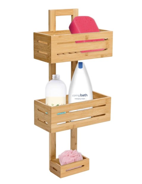 PÓŁKA MANILA BAMBUSOWA 3 POZIOMY DO KUCHNI I ŁAZIENKI