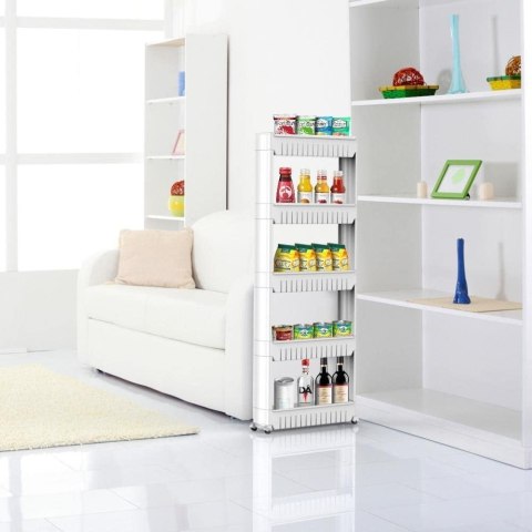 PÓŁKA KUCHENNA ŁAZIENKOWA BIAŁA 5 POZIOMÓW UWINA