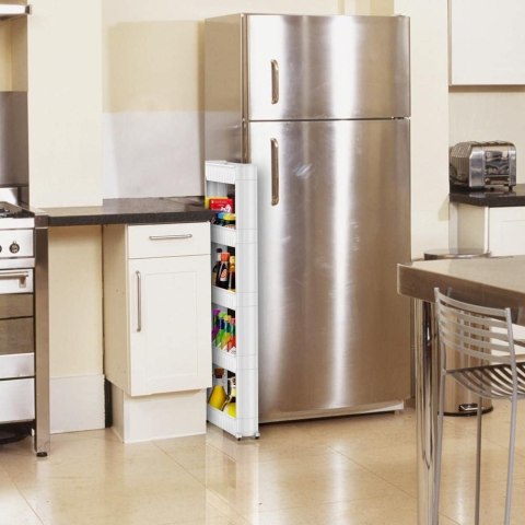 PÓŁKA KUCHENNA ŁAZIENKOWA BIAŁA 5 POZIOMÓW UWINA