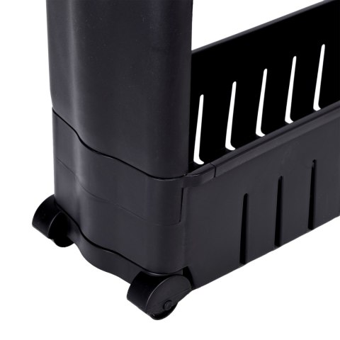 PÓŁKA KUCHENNA ŁAZIENKOWA CZARNA 3 POZIOMY LEIRA