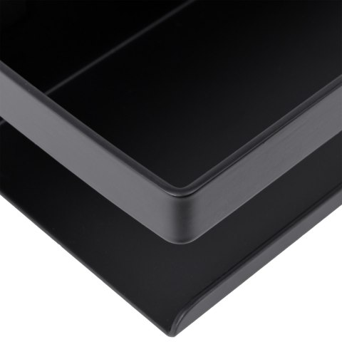 PÓŁKA ŁAZIENKOWA LOFTOWA MEGARA 30 CM CZARNA