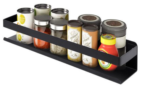 PÓŁKA ŁAZIENKOWA LOFTOWA MEGARA 30 CM CZARNA