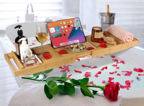 PÓŁKA NA WANNĘ HALIA BAMBUSOWA