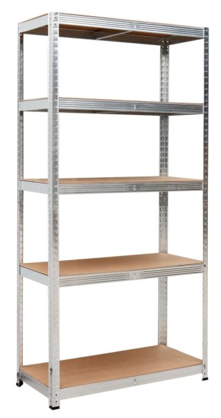 REGAŁ MAGAZYNOWY 5 POZIOMÓW 625 KG 150 X 75 X 30 CM