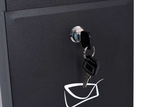 SKRZYNKA POCZTOWA NA LISTY HADVAR CZARNA