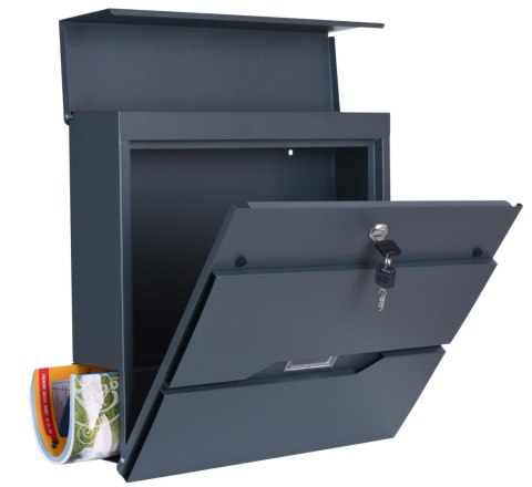 SKRZYNKA POCZTOWA NA LISTY VIDAR ANTRACYT