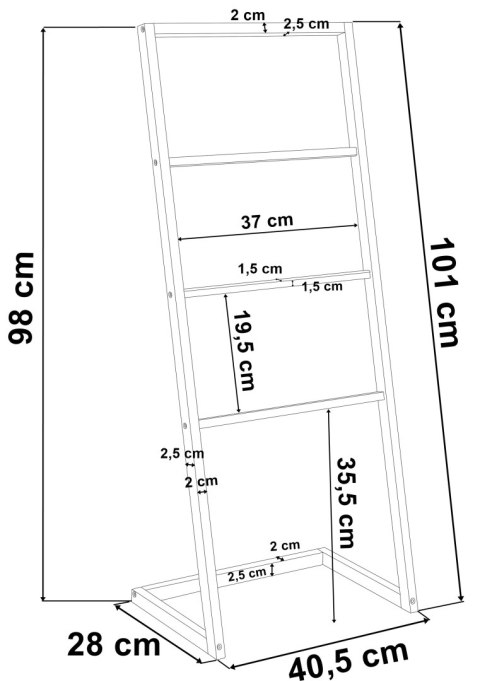 STOJAK MEKONG BAMBUSOWY 3 WIESZAKI
